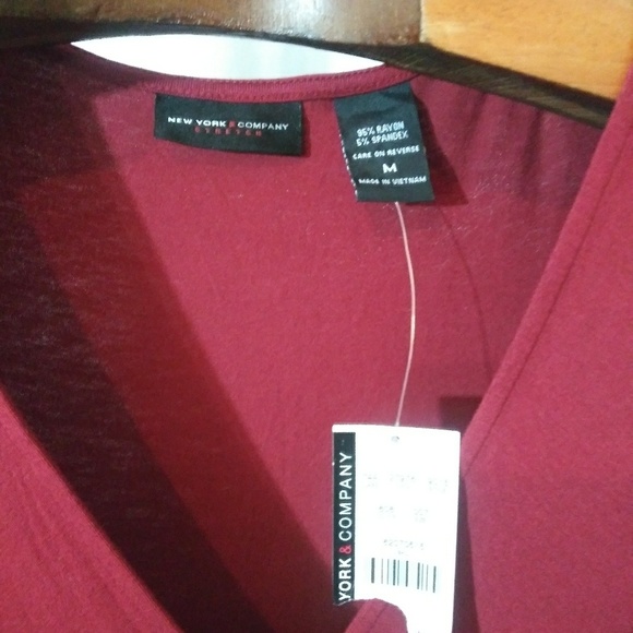 New York & Company Mock Wrap Dress M - Picture 4 of 4